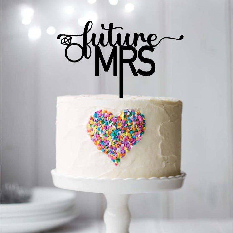 Future Mrs Engagement Cake Topper