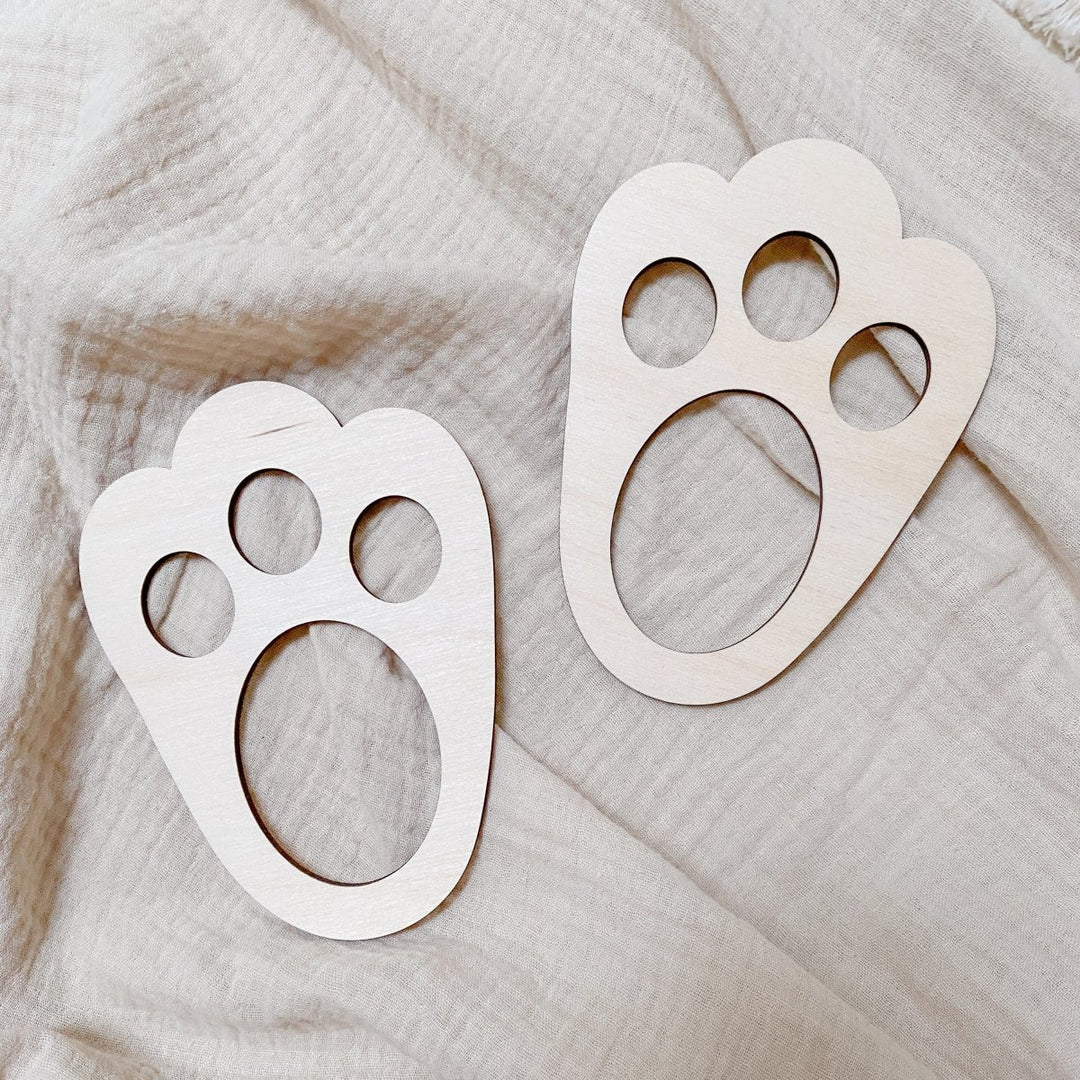 Easter Bunny Footprint Stencil