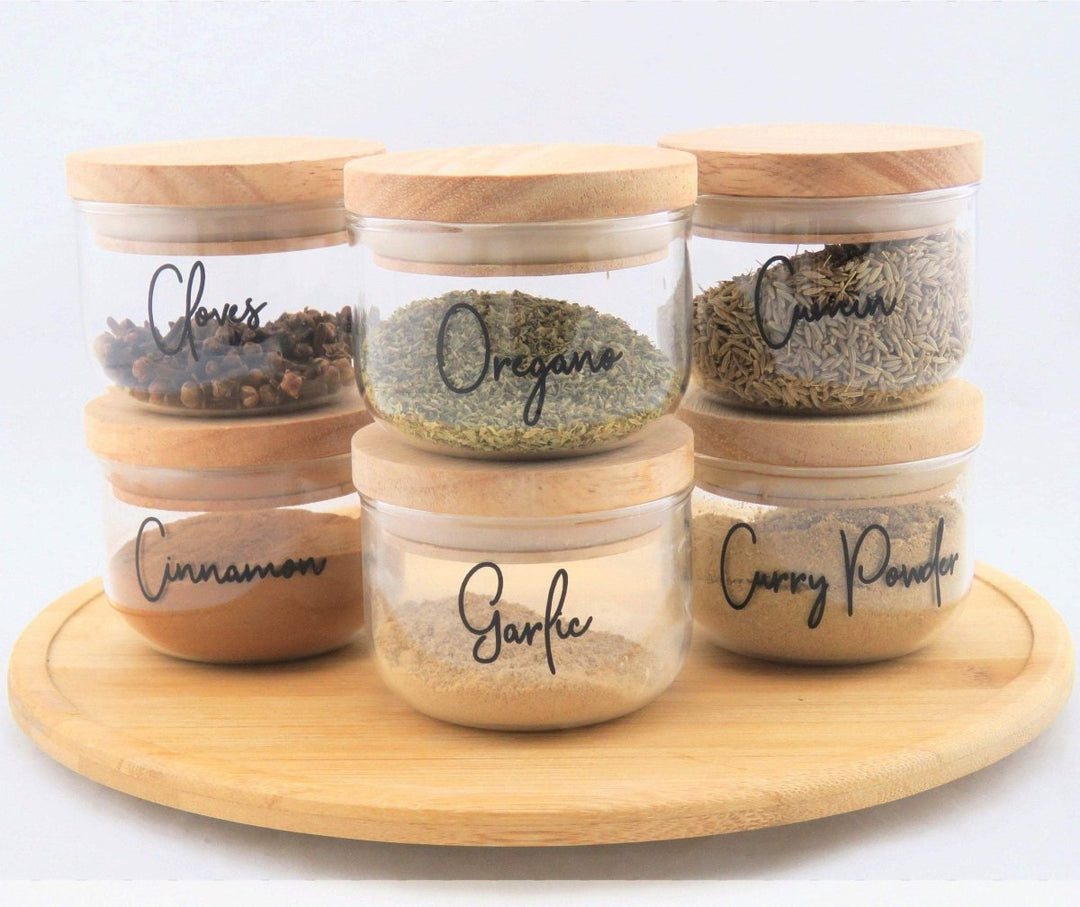 Spice Jar Custom Labels/Decals // Kitchen Organisation - HandyLittleLabels - Custom Labels - Custom Pantry Labels - decals for kitchen