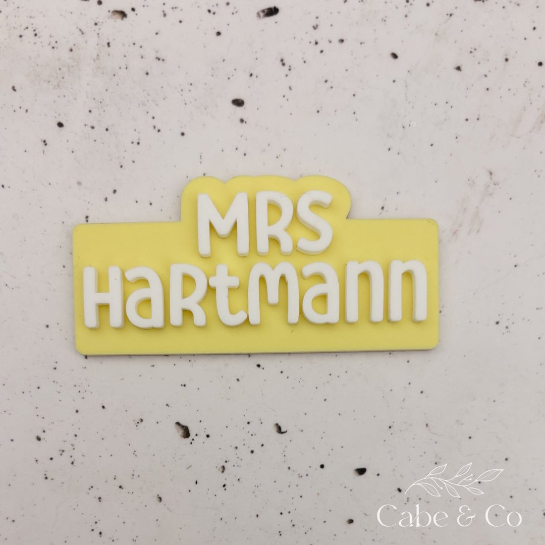 3D Personalised Name Badge