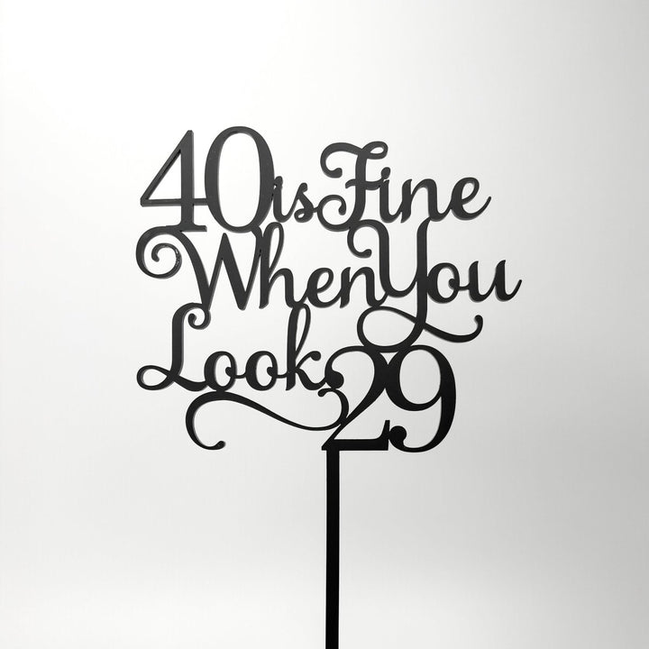 40th Birthday Cake Topper