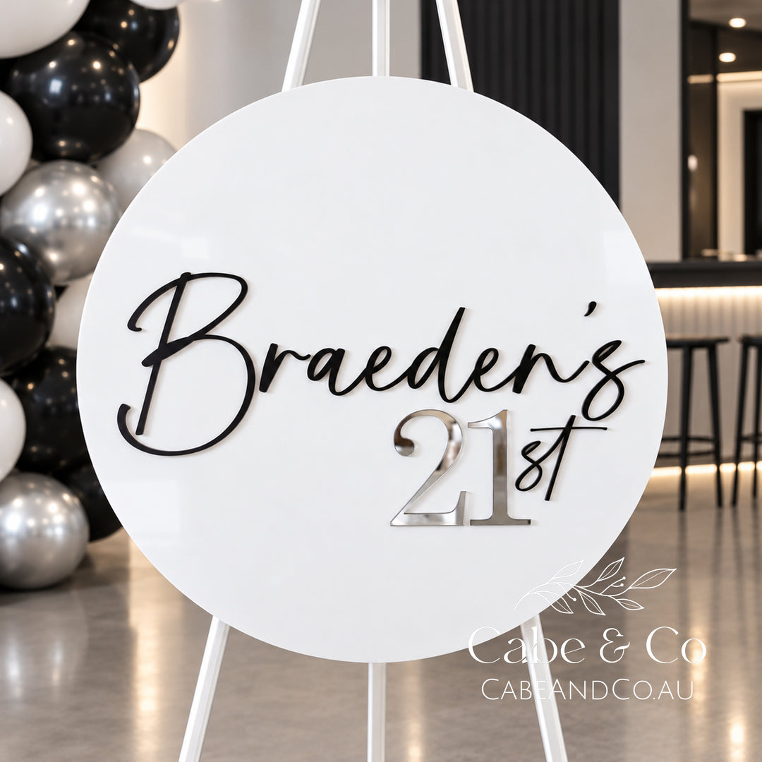 Milestone Birthday Party Welcome Sign