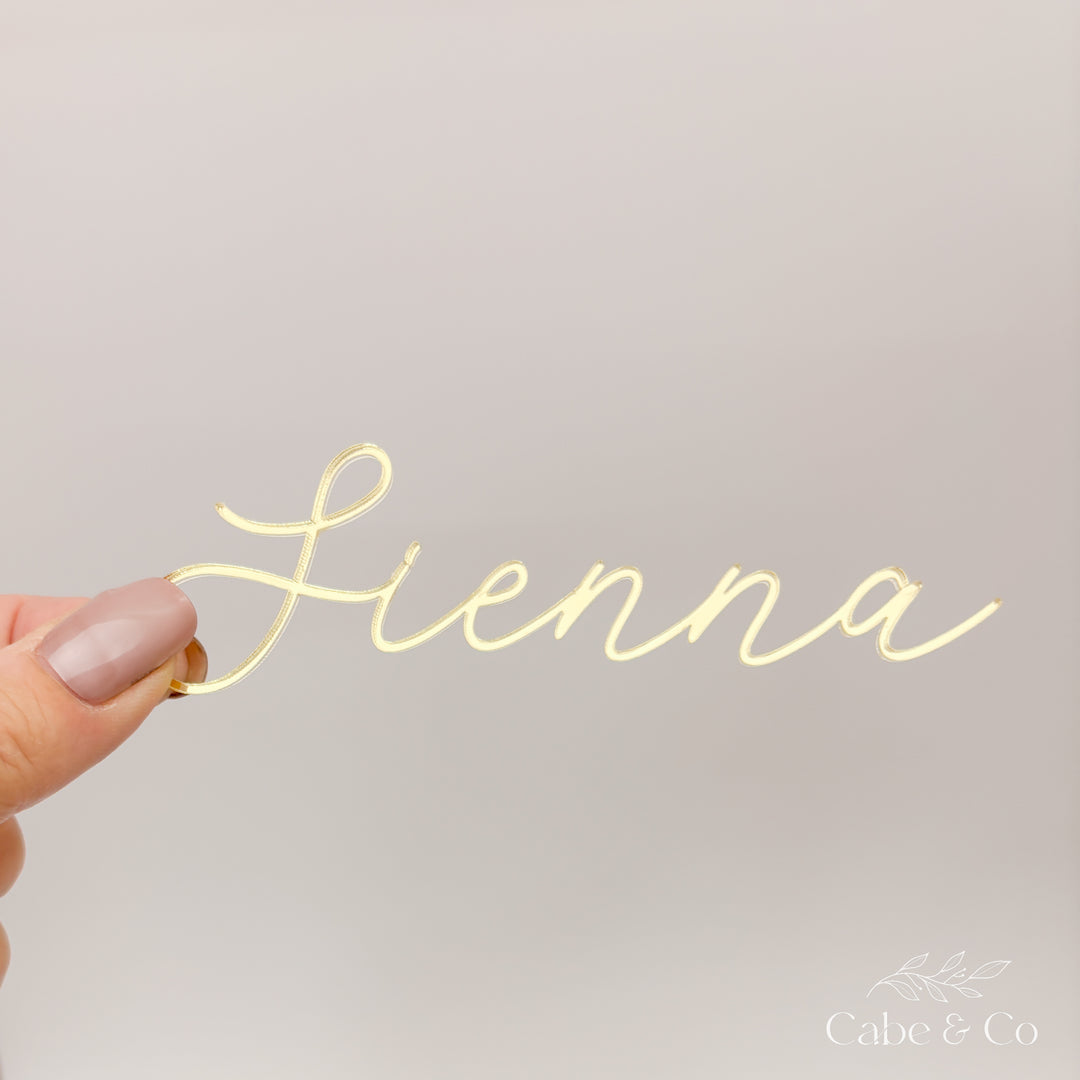 Personalised Name Cake Charm &amp; Age Topper