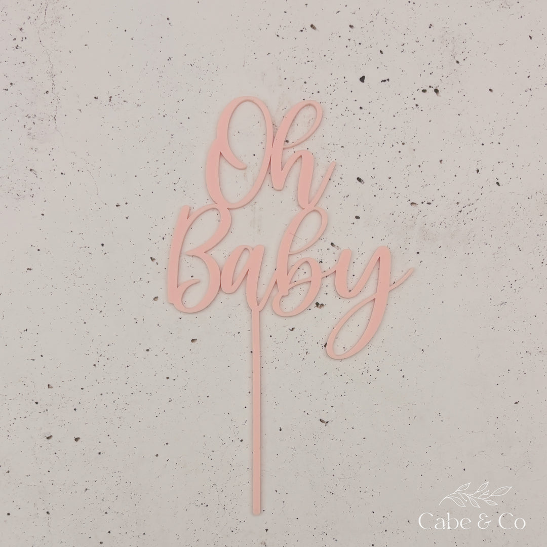 Oh Baby Cake Topper