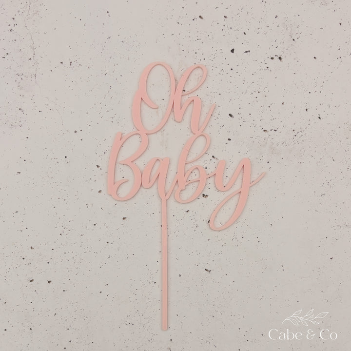 Oh Baby Cake Topper