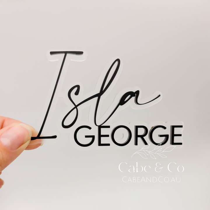 Personalised Double Layered Cake Charm
