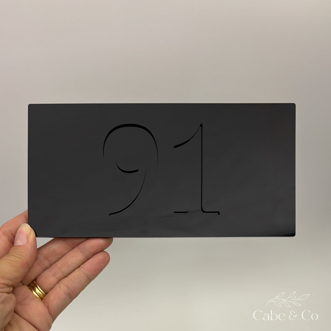 Home Number Plaque - Rectangular