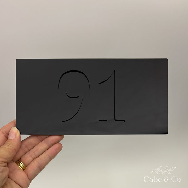 Home Number Plaque - Rectangular
