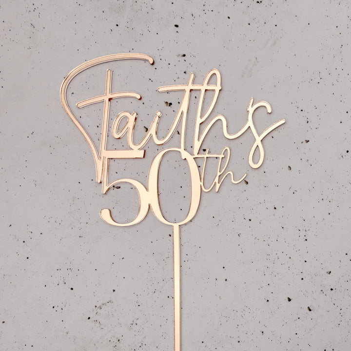 Personalised Birthday Cake Topper