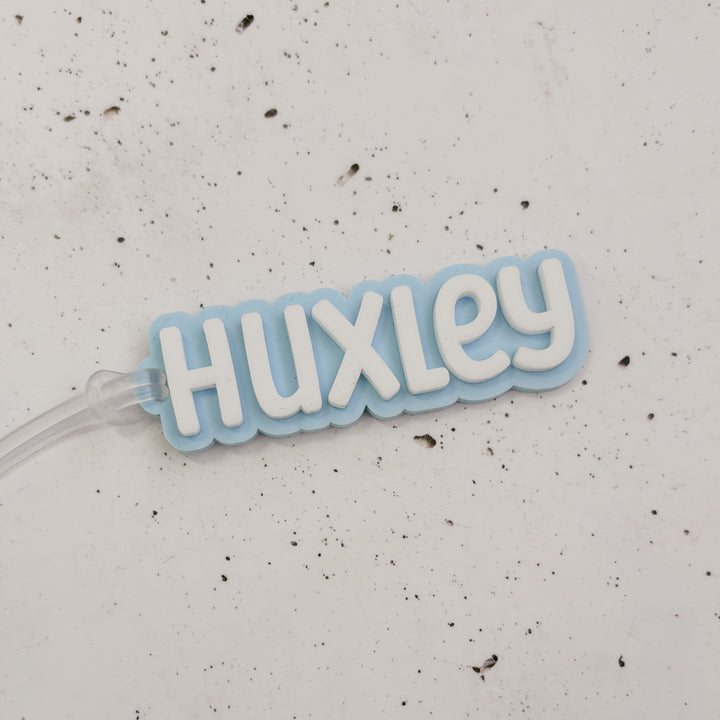 Double Layered Acrylic Personalised Bag Tags