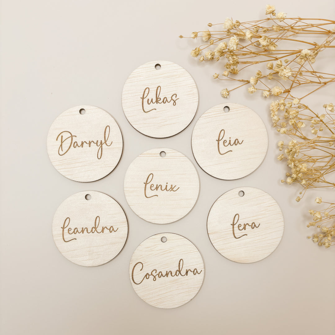 Personalised Circle Gift Tag