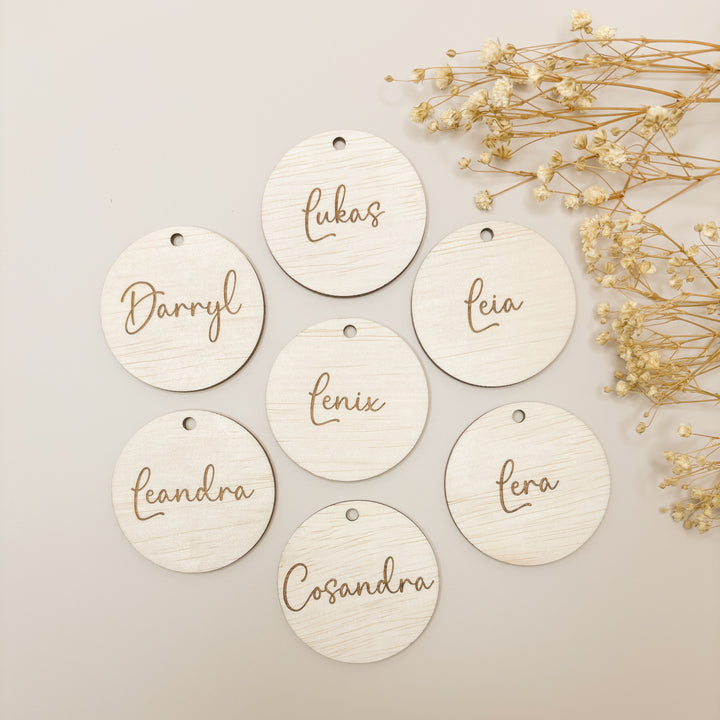 Personalised Circle Gift Tag