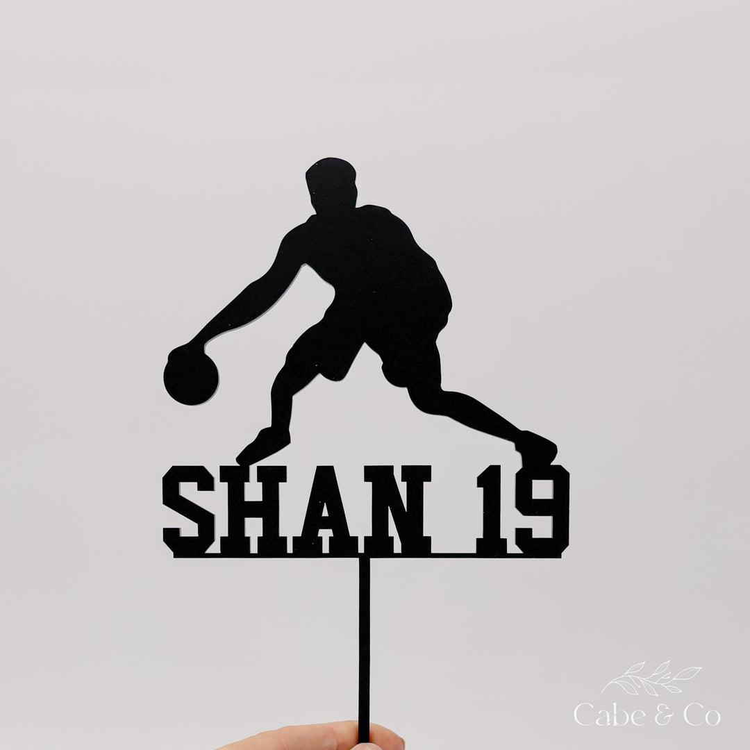 Custom Basketball Player Cake Topper