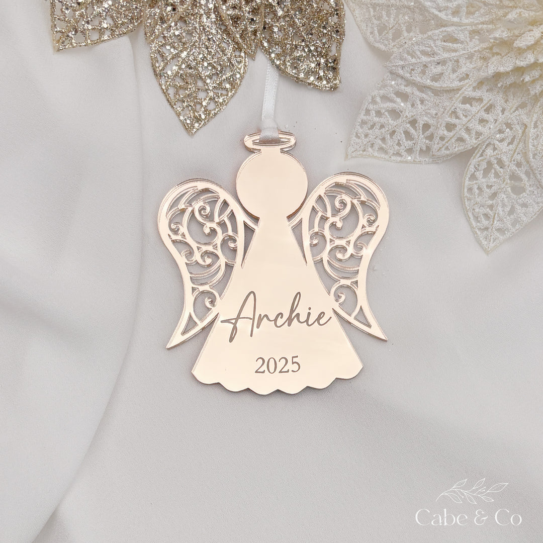 Personalised Christmas Angel - memorial ornament for lost loved ones