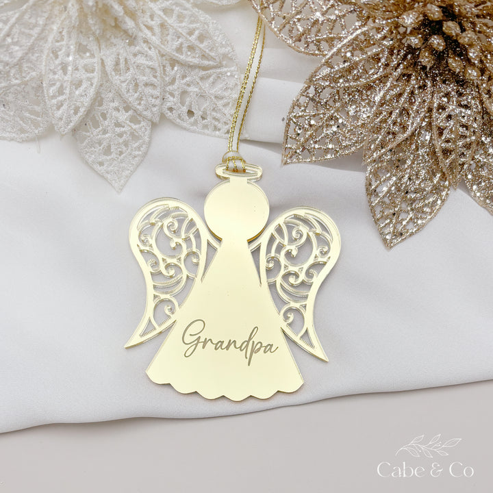 Personalised Christmas Angel - memorial ornament for lost loved ones