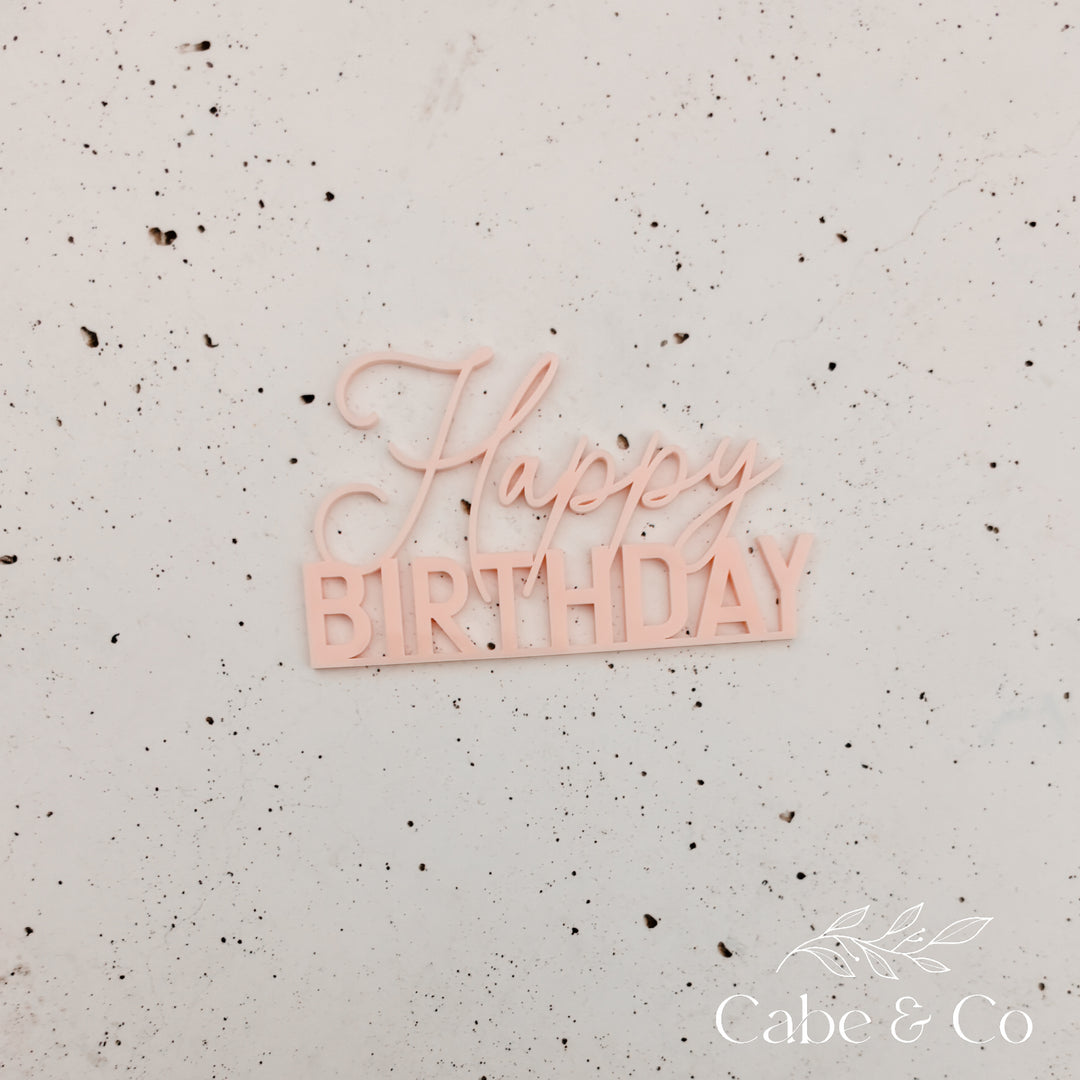 Happy Birthday Cake Charm