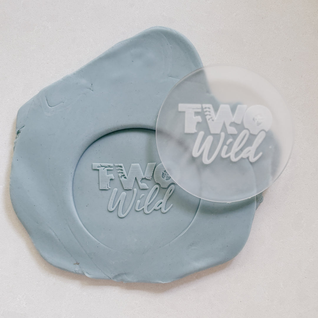 Two Wild Acrylic Debosser Stamp
