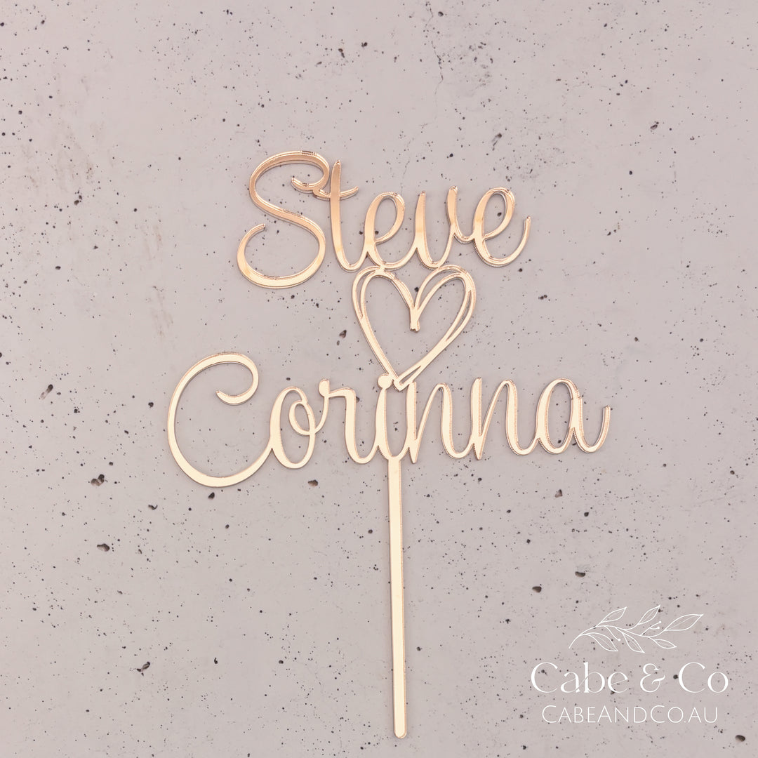 Personalised Wedding Cake Topper