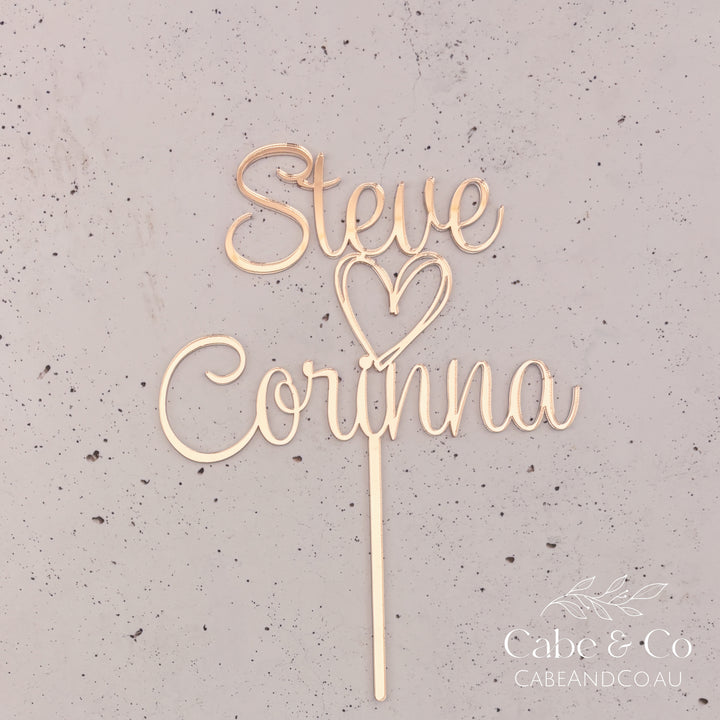Personalised Wedding Cake Topper