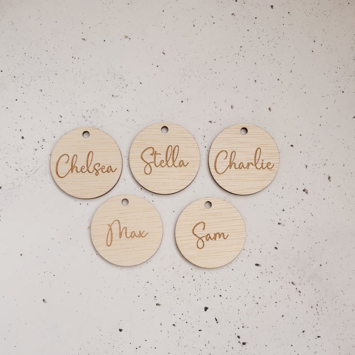 Personalised Circle Gift Tag