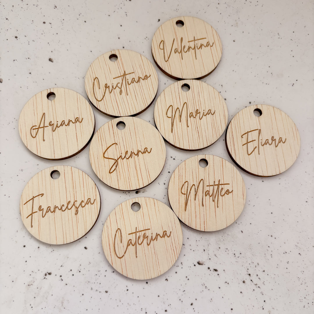 Personalised Circle Gift Tag