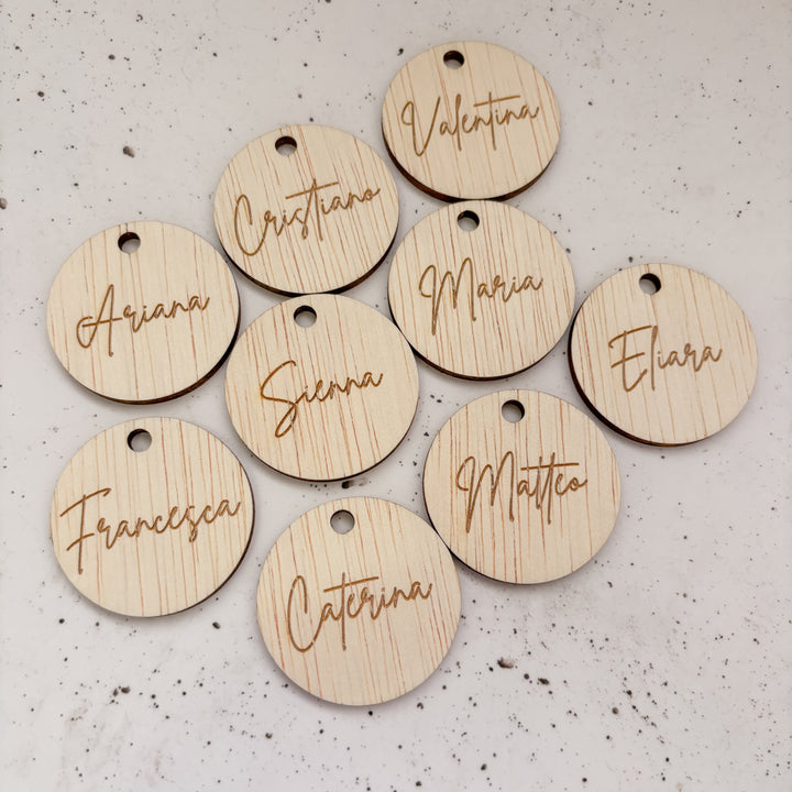Personalised Circle Gift Tag