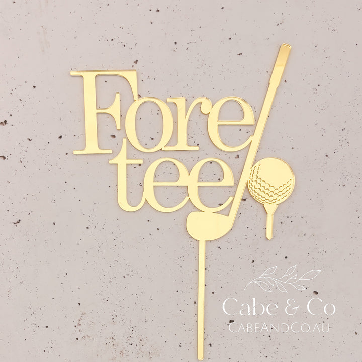 Golf Themed Cake Topper
