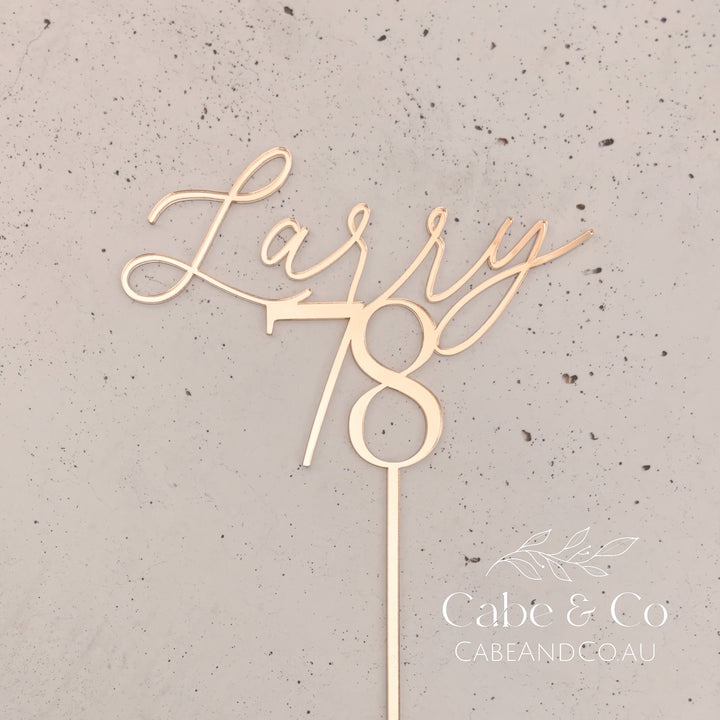 Personalised Birthday Cake Topper