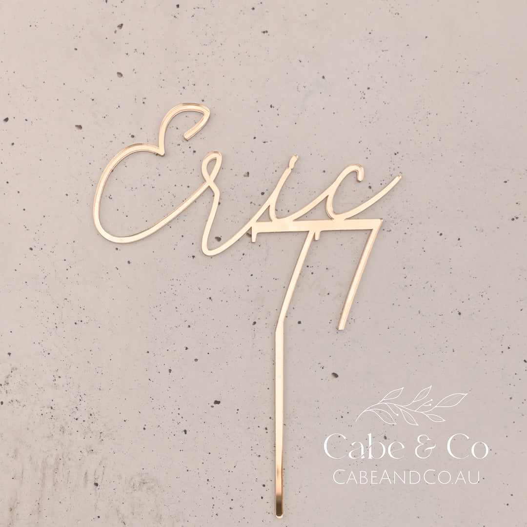 Personalised Birthday Cake Topper