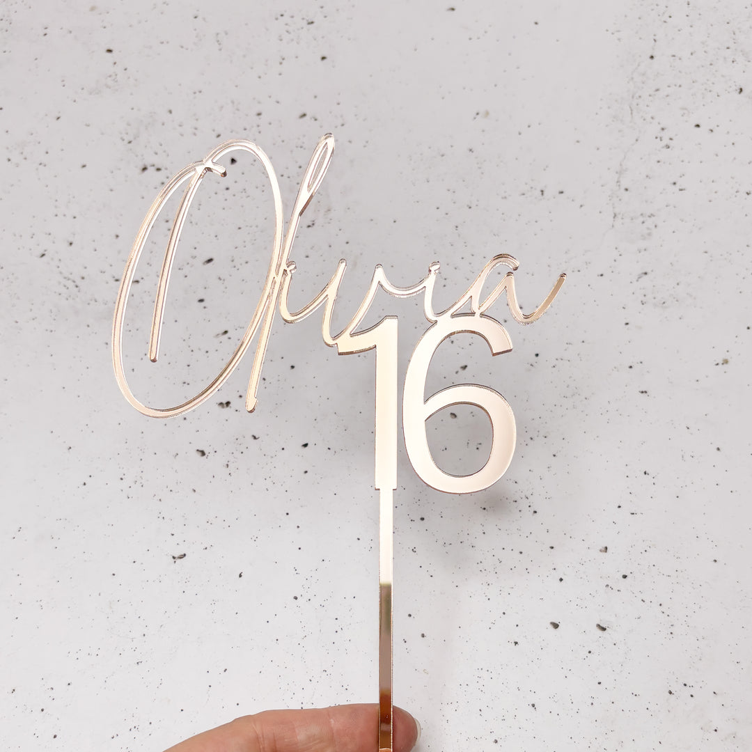 Personalised Birthday Cake Topper