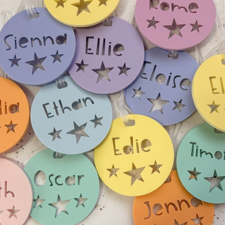 Acrylic Personalised Bag Tags