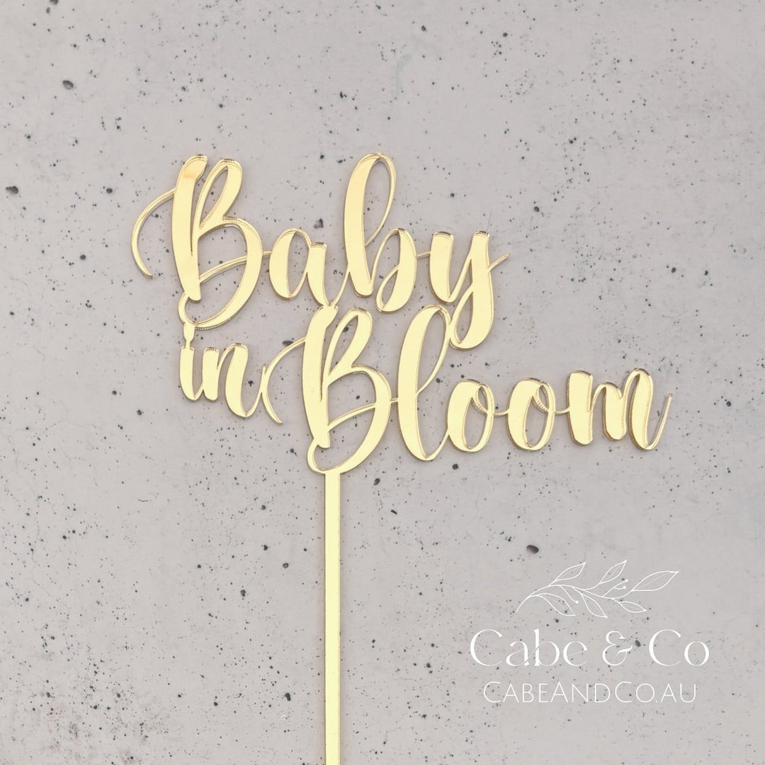 Baby in Bloom Cake Topper