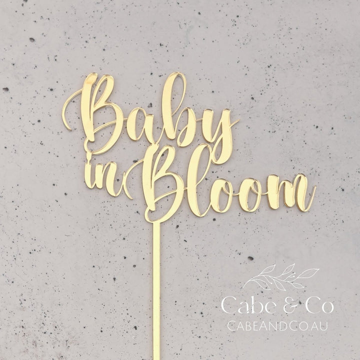 Baby in Bloom Cake Topper