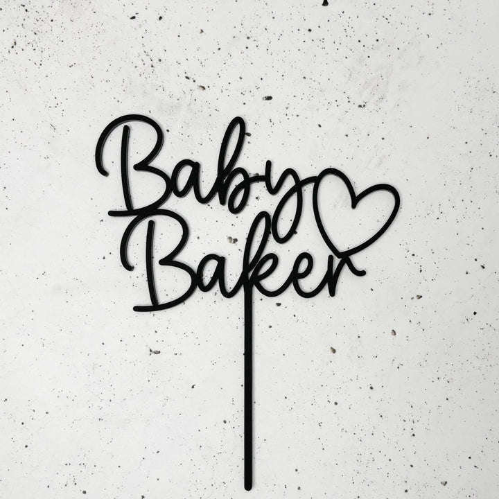 Baby Shower Heart Cake Topper