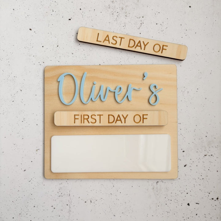 Back to School Photo Board with First & Last Days