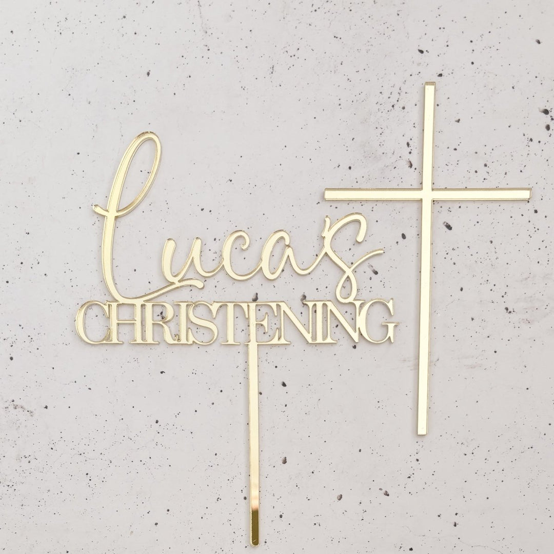 Baptism Cake Topper