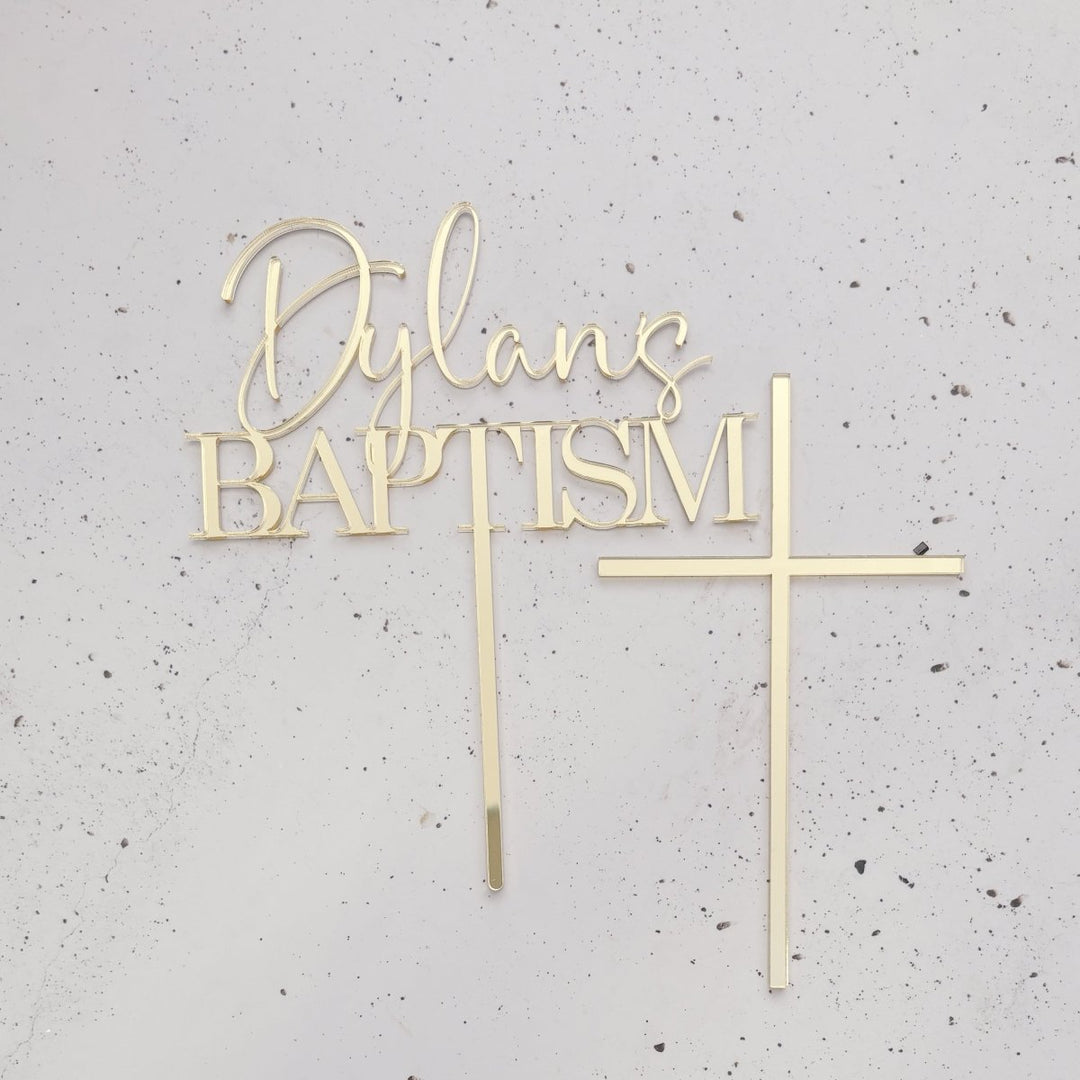 Baptism Cake Topper