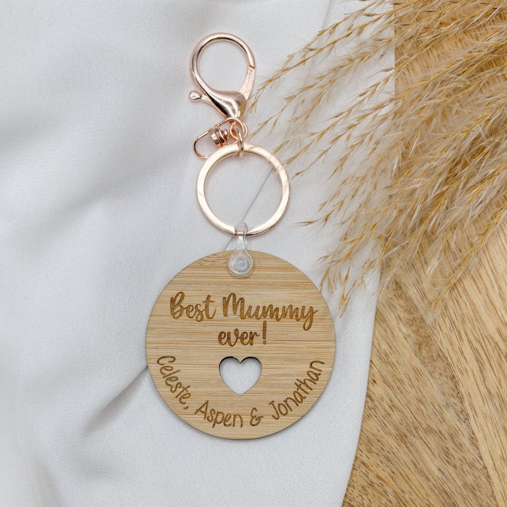 Best Mummy Ever Custom Engraved Keyring