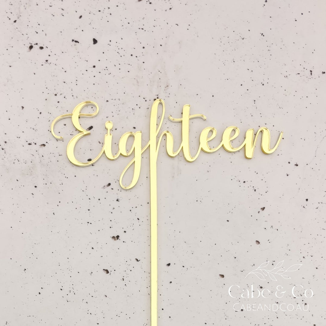 Birthday Cake Name Topper