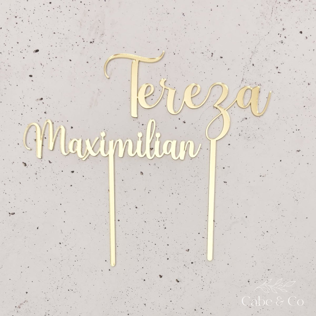 Birthday Cake Name Topper