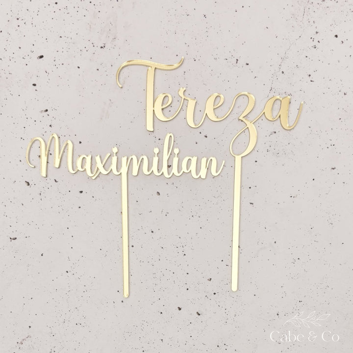 Birthday Cake Name Topper