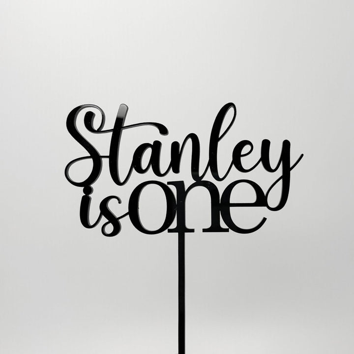 Birthday Cake Topper with Name & Age