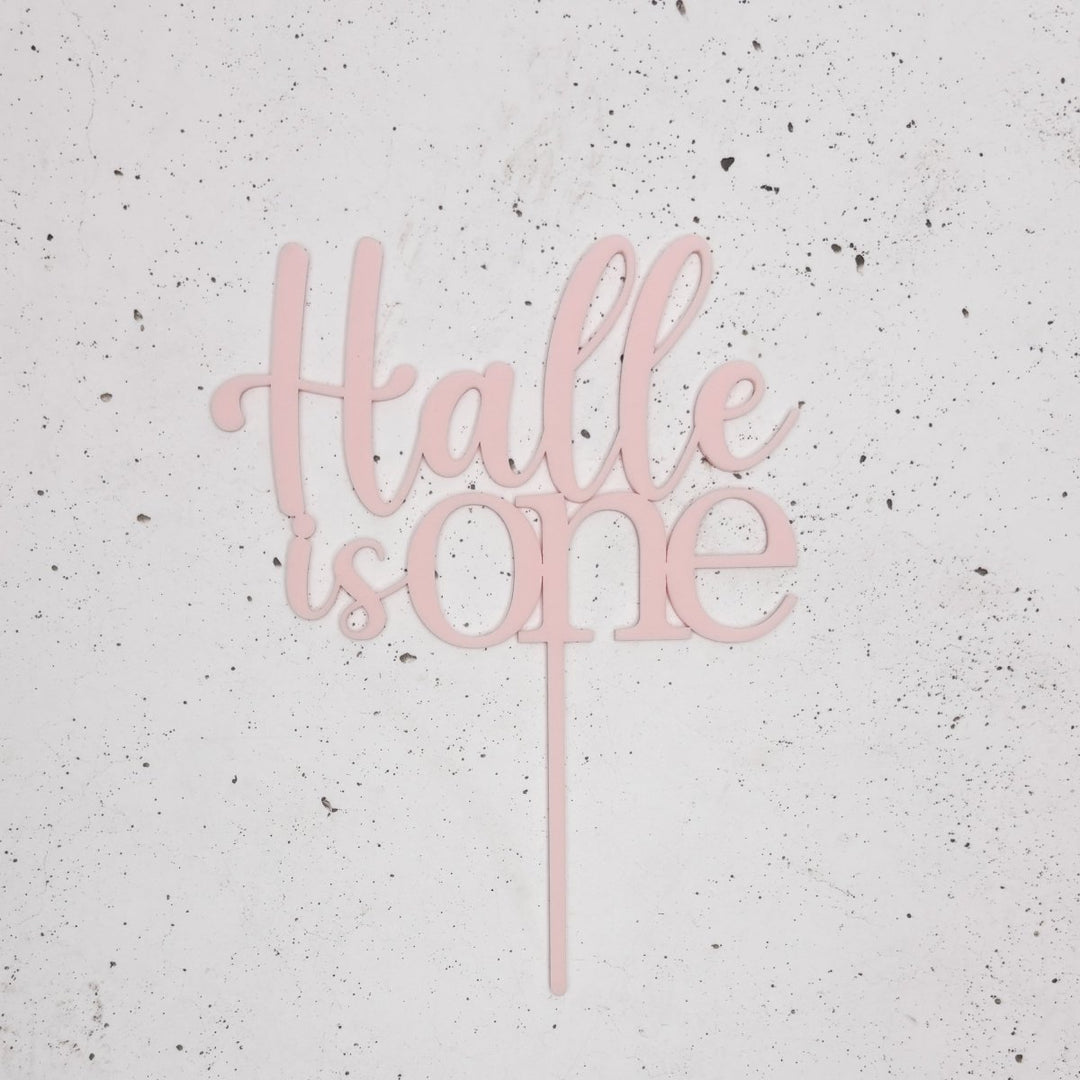 Birthday Cake Topper with Name & Age