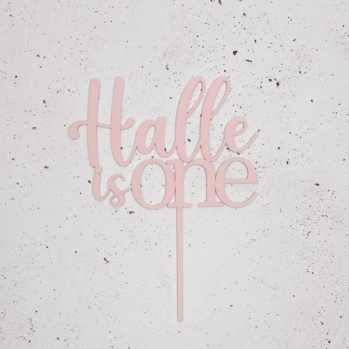 Birthday Cake Topper with Name & Age