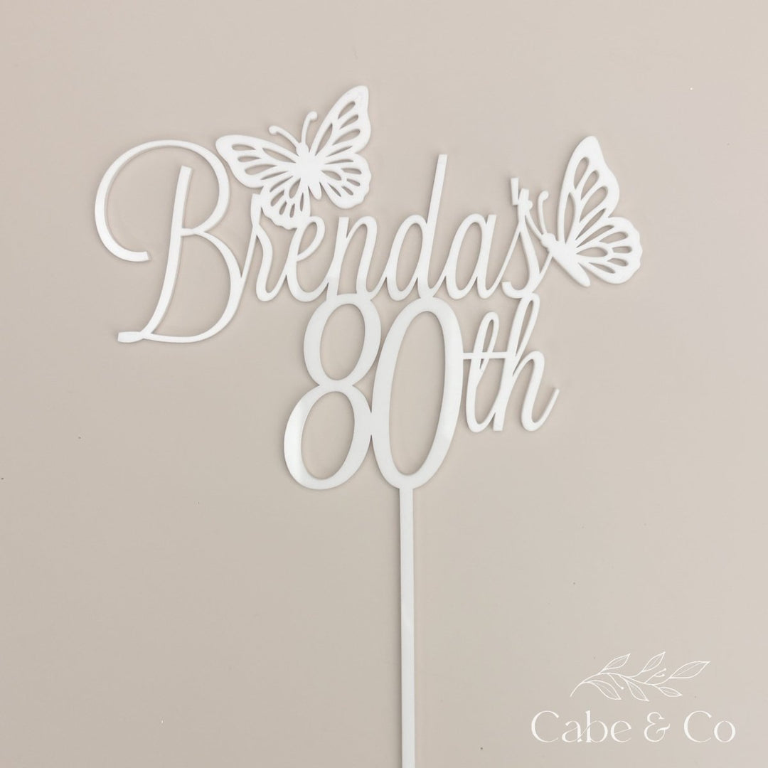 Butterfly Themed Cake Topper