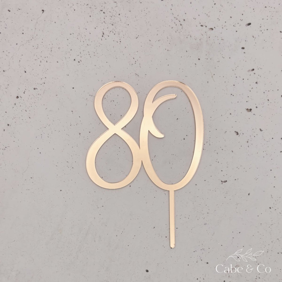 Custom Age Cake Topper