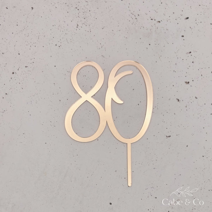 Custom Age Cake Topper