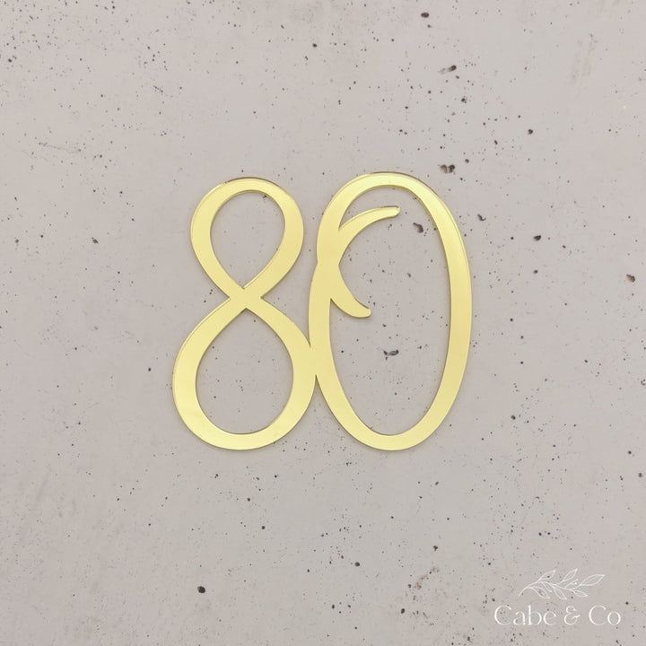 Custom Age Cake Topper