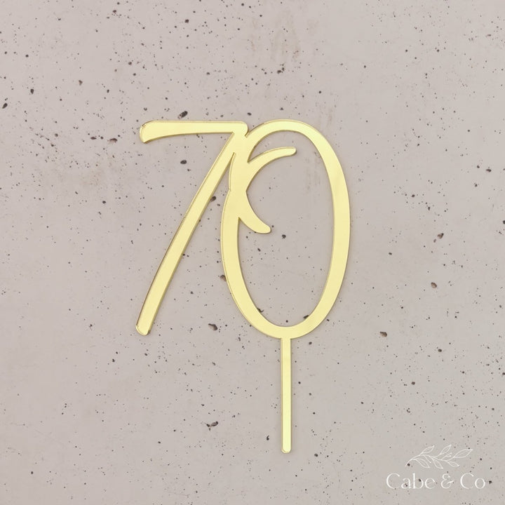 Custom Age Cake Topper
