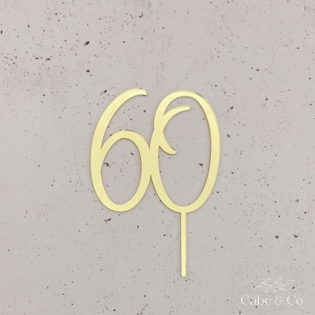 Custom Age Cake Topper